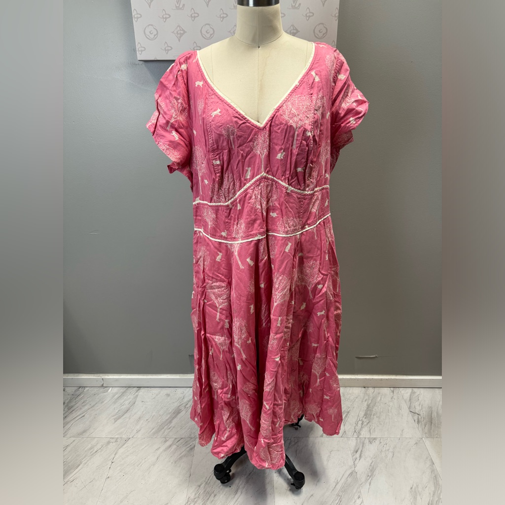 Eshakti - Pink Midi Dress Cotton E107-2